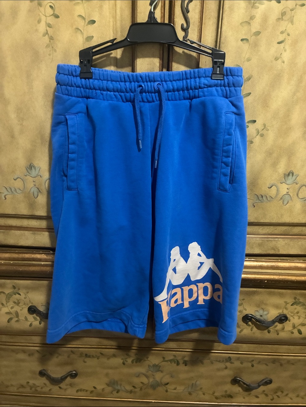 Kappa Men’s Bright Blue Logo Athletic Shorts
